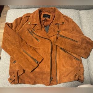 Lucky Brand Suede Lamb Leather Jacket